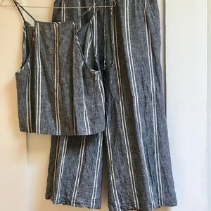 Nordstrom brass plum top/pants